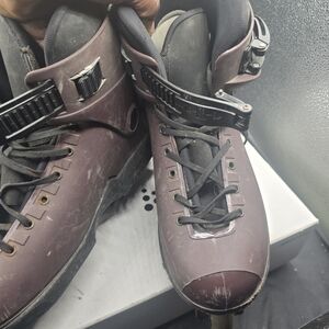 Men's Burgundy Athletic Inline Skates